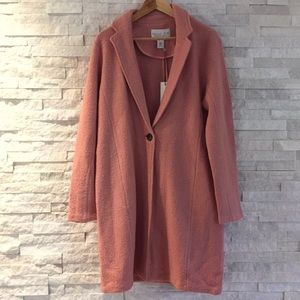 Rachel Zoe One Button Wool Blend Coat 